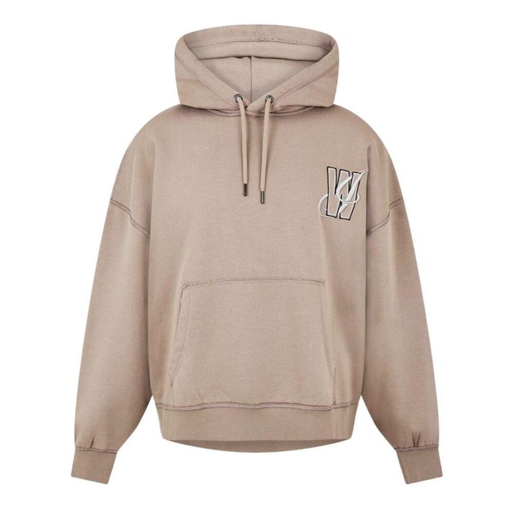 Jack Wills Mens Drop  Relaxed Fit Drawstring Hoodie / Moon Rock